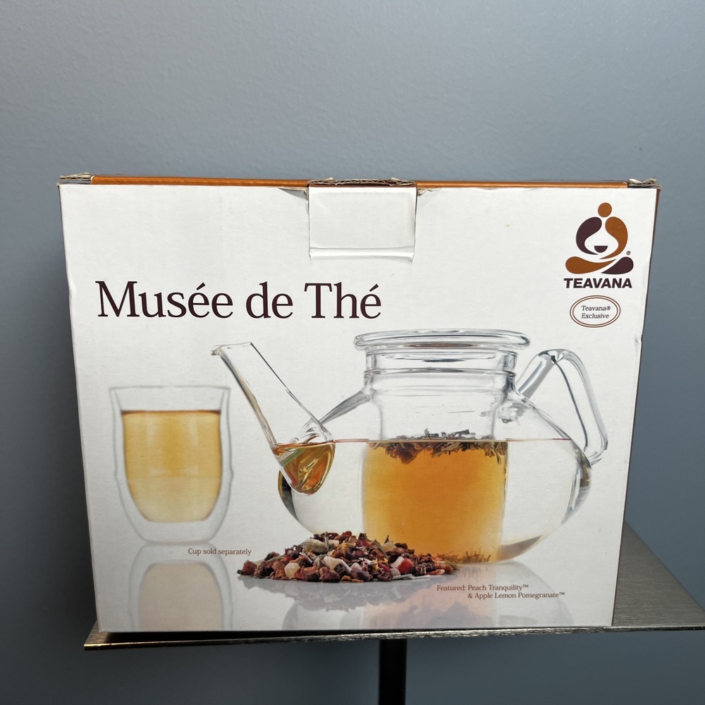 Teavana Musee de The Glass Teapot Verre Illumine Collection 40oz Clear 10004325